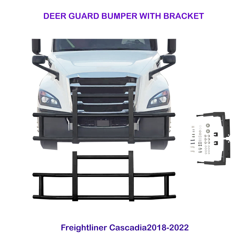 Deer Guard Bumper with Bracket for Freightliner Cascadia 2018-2022